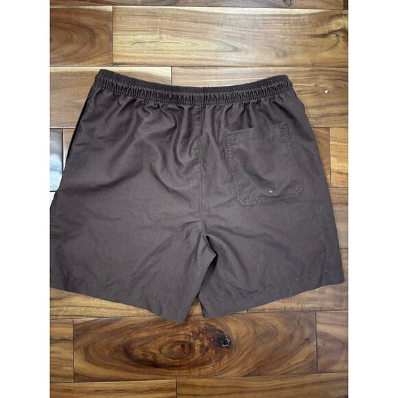 PacSun Vintage style Graphic Swim Trunks - Brown - Men's Large - Picture 2 of 3